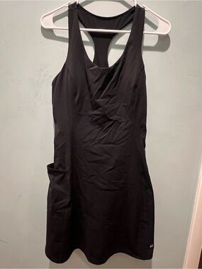 Black Racerback Pocket Dress - Unknown Brand